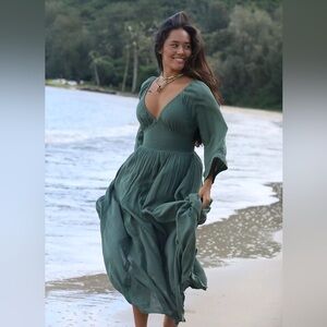 Free People Dixie Maxi  Dried Pine size medium